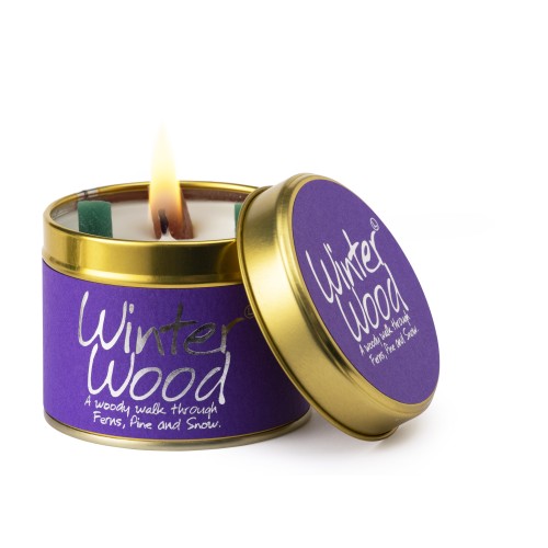 Lily-Flame Winter Wood Tin Candle Lily-Flame Winter Wood Tin Candle