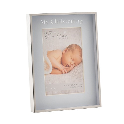Christening Day Blue Frame 4"x6"