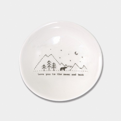 East of India Medium Bowl - Love you to the moon East of India Medium Bowl - Love you to the moon
