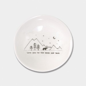 East of India Medium Bowl - Love you to the moon