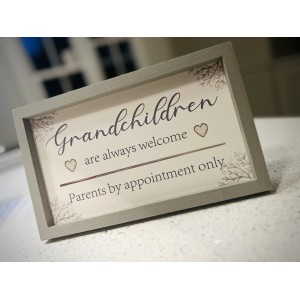 Grandchildren Always Welcome Wooden sign