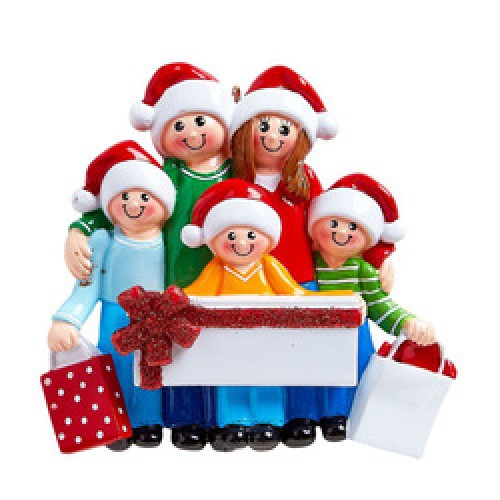 Gift Box Family 5 Five Personalised Christmas Decoration Gift Box Family 5 Five Personalised Christmas Decoration