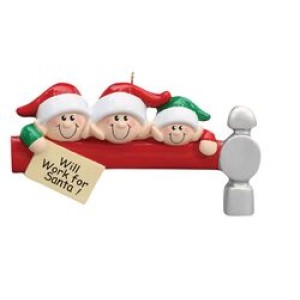 Santas Elves 3 Personalised Decoration