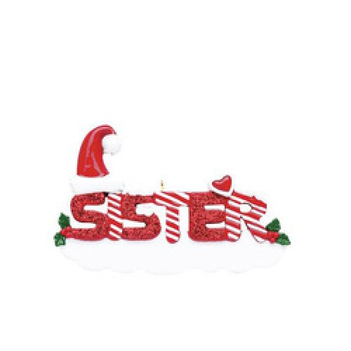 Sister Word Personalised Decoration Sister Word Personalised Decoration