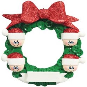 Button Wreath 4 Personalised Decoration
