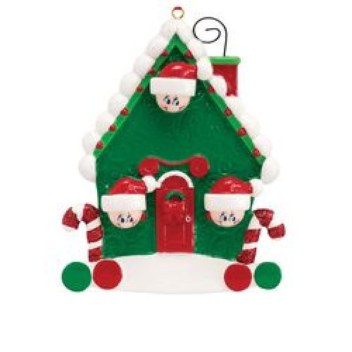 Candy Cane House 3 Personalised Decoration Candy Cane House 3 Personalised Decoration