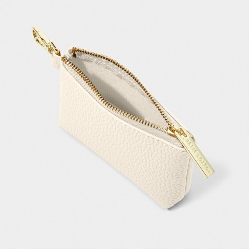 Katie Loxton Evie Clip On Purse Eggshell