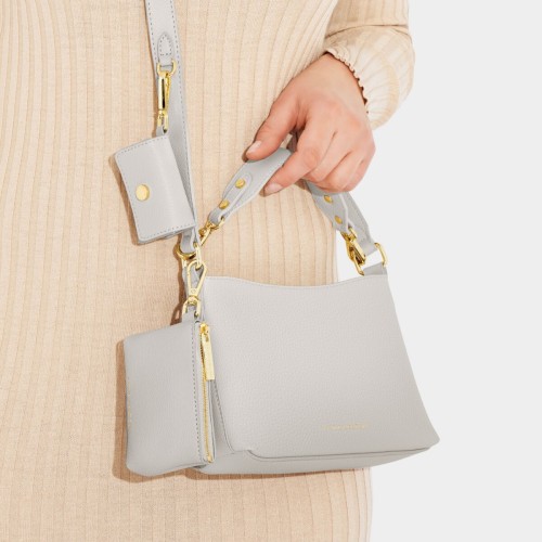 Katie Loxton Evie Clip on Coin Purse Grey Katie Loxton Evie Clip on Coin Purse Grey