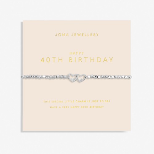 Joma "Forever Yours" Happy 40th Birthday Bracelet Joma "Forever Yours" Happy 40th Birthday Bracelet