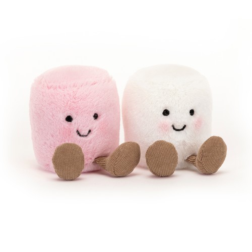 Jellycat Amuseable Pink and White Marshmallows Jellycat Amuseable Pink and White Marshmallows