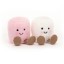 Jellycat Amuseable Pink and White Marshmallows Jellycat Amuseable Pink and White Marshmallows