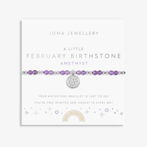 Joma Children's A Little February Birthstone Bracelet Joma Children's A Little February Birthstone Bracelet