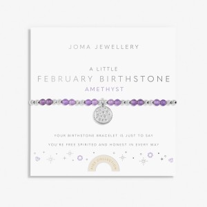 Joma Children's A Little February Birthstone Bracelet