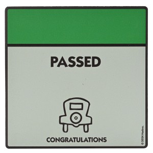 Monopoly Coaster Passed Driving Test