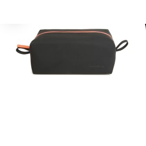 Paul Oliver Soft Touch Wash Bag Black