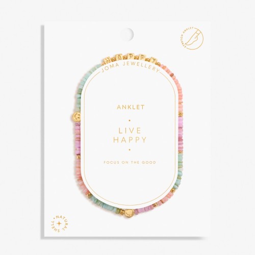 Joma Happy Little Moments Live Happy Anklet Joma Happy Little Moments Live Happy Anklet