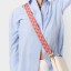 Katie Loxton Canvas Bag Strap Coral Geometric Triangle Katie Loxton Canvas Bag Strap Coral Geometric Triangle