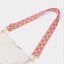 Katie Loxton Canvas Bag Strap Coral Geometric Triangle Katie Loxton Canvas Bag Strap Coral Geometric Triangle