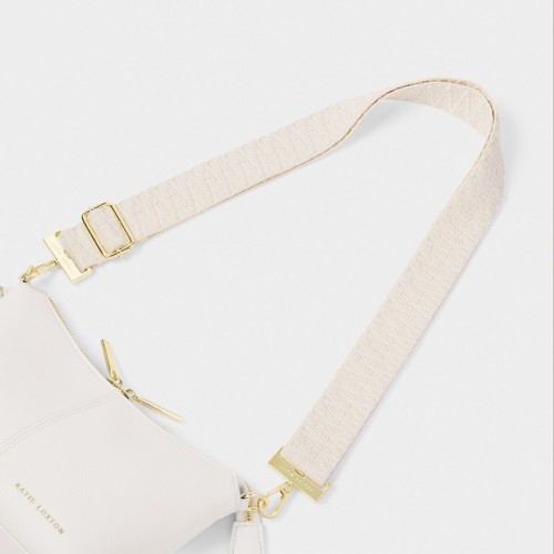 Katie Loxton Canvas Bag Strap Ecru Zig Zag Katie Loxton Canvas Bag Strap Ecru Zig Zag
