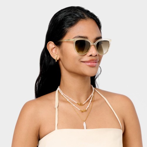 Katie Loxton Ravello Sunglasses Nude Transparent