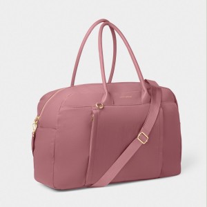 Katie Loxton Nylon-Luxe Everyday Holdall Deep Rose