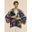 Powder Kimono Jacket - Exotic Evening In Ink Powder Kimono Jacket - Exotic Evening In Ink