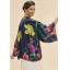 Powder Kimono Jacket - Exotic Evening In Ink Powder Kimono Jacket - Exotic Evening In Ink