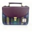 Harris Tweed Mini Day Bag Blue Herringbone Check Harris Tweed Mini Day Bag Blue Herringbone Check