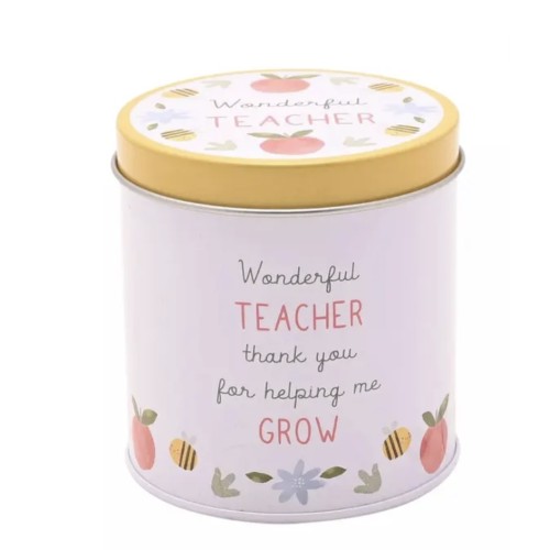 Wonderful Teacher Tin Candle Wonderful Teacher Tin Candle