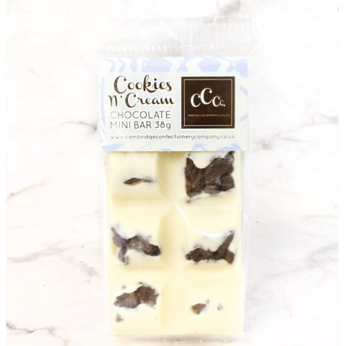 Cambridge Confectionary Chocolate Mini Bar - Cookies & Cream Cambridge Confectionary Chocolate Mini Bar - Cookies & Cream