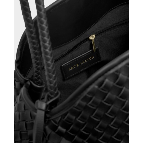 Katie Loxton Nova Large Woven Shoulder Bag - Black Katie Loxton Nova Large Woven Shoulder Bag - Black