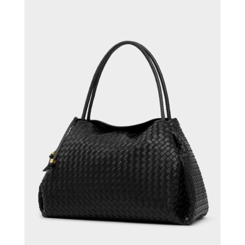 Katie Loxton Nova Large Woven Shoulder Bag - Black Katie Loxton Nova Large Woven Shoulder Bag - Black
