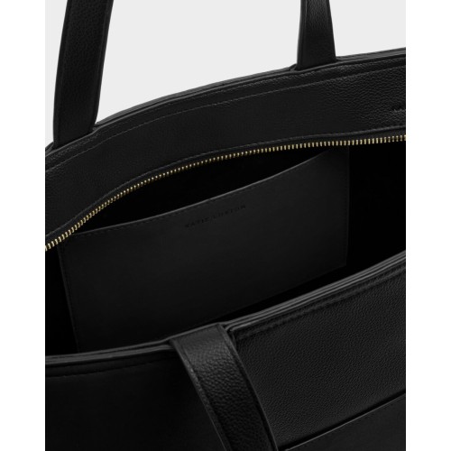Katie Loxton Taya Woven Suede Tote Bag - Black Katie Loxton Taya Woven Suede Tote Bag - Black