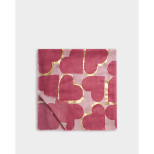 Katie Loxton Raspberry Heart Scarf