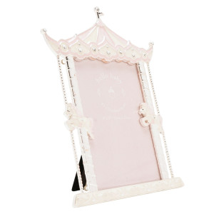 Silverplated Pink Carousel Photo Frame