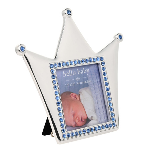 Silver Crown Frame Blue Silver Crown Frame Blue