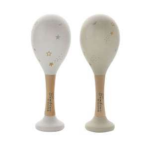 Cream Wooden Maracas